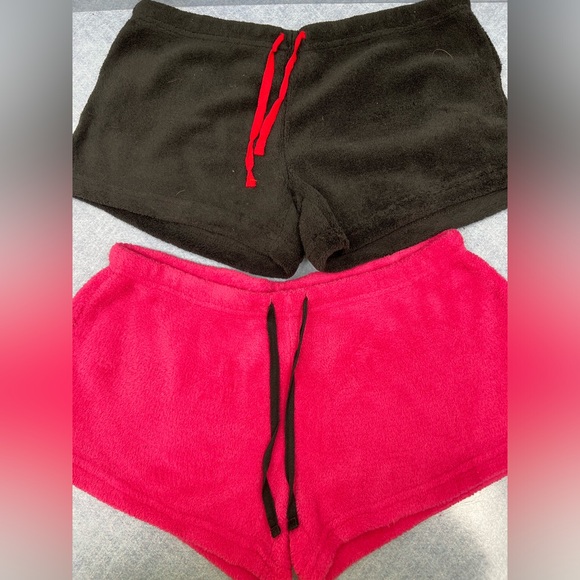 NWOT fuzzy shorts bundle - Picture 1 of 6